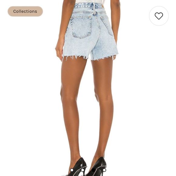 COPY - NWT 158.00 GRLFRND JOURDAN UNDER THE RADAR DISTRESSED JEAN SHORTS SIZE 27 - Picture 2 of 7